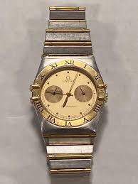 OMEGA CONSTELLATION DAY/DATE 1448/431 18K GOLD FULL BAR SS ...
