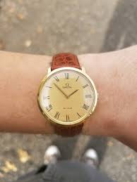Linen Dial Dial Omega De Ville Vintage Gold SOLD Omega ...