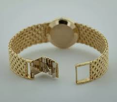 Omega De Ville, 14K Solid Yellow Gold, Ladies, Quartz, 14K Gold Bracelet, 40.2 Grams - Estates Consignments Omega De Ville, 14K Solid Yellow Gold, Ladies, Quartz, 14K Gold Bracelet, 40.2 Grams