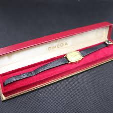 Omega Deville Watch Ladies Vintage 21mm Quartz Square Swiss Made Gold Box | eBay