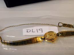 Sold at Auction: Vintage 14Kt Yellow Gold Bulova Ladies Watch