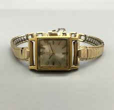 Vintage Omega Ladies Watch Women Gold Plated Square Dial ...