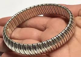 Vintage Fine .999 Sterling Silver Designer Omega Etched Mesh Bracelet RARE! | eBay