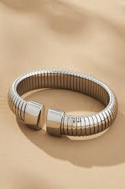 Chunky Ribbed Stretch Bracelet | Anthropologie