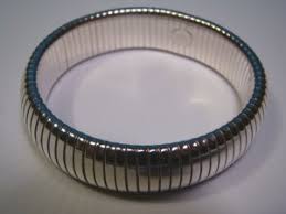 GC 925 bracelet sterling silver bangle cuff flexible stretch expandable estate jewelry accessory