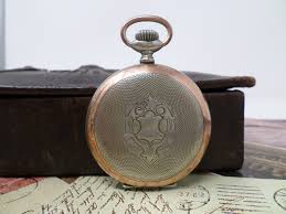 JUNGHANS Pocket Watch With Porcelain Dial, Vintage German ...