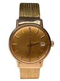 18k Yellow Gold Omega Seamaster De Ville Men Watch For Sale ...