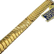 Vintage 19mm Flex-Let Men's Wristwatch Bracelet Gold Filled ...