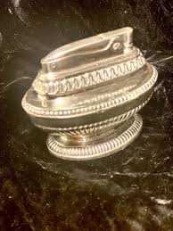 Ronson Queen Anne Silver Table Lighter Vintage | eBay