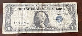 SEVEN U.S.ONE DOLLAR SILVER CERTIFICATES | eBay