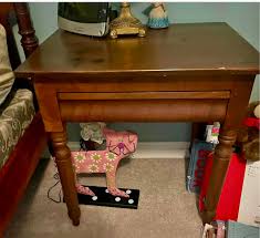 What is the story behind this antique table with a false ...