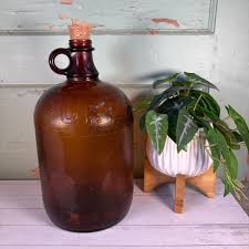 Vintage Purex Brown Glass Bottle: Large Soap Jug With Cork - Etsy
