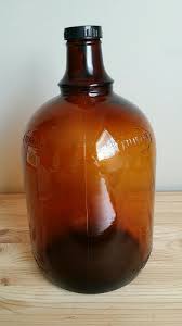 Vintage Klenzade 1 gallon Glass Water Jug / bottle Brown Wisconsin in Good Cond | eBay