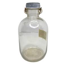 Vtg Speas Vinegar U-Savit Jar Gallon Jug Embossed Clear Glass 12" Tall Duraglas | eBay