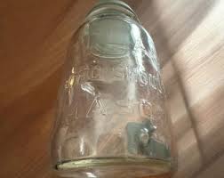 Vintage Anchor Hocking Atlas Mason Jar With Zinc Lid - Etsy