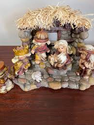 Kurt S Adler Children Nativity Set With Stable - Etsy Australia