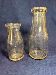 Vintage Glass Milk Bottles Unique Vintage | Mercari