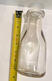 Vintage Clear Glass 7.5” Duraglas Pint Milk Bottle Marked | eBay