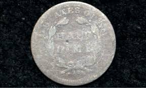 1857 p Seated Liberty Half Dime ** Bargain ** FREE SHIPPING ...
