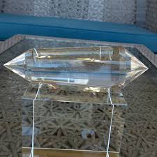 Huge 48 Facet Himalayan Quartz Vogel Wand by David Zhuang