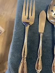 Oneida Community Stainless Chatelaine Flatware Meat Fork ...