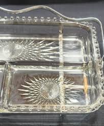 Vintage Imperial Glass Candlewick Divided Dish 3 Sectioned ...