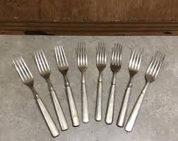8 Pc Antique 1847 Rogers Bros Dinner Fork - Etsy