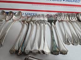 Lot Of 35-Reed & Barton French Chippendale Silverplate Knife, Fork & Spoon Lot | eBay