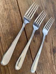 3 Dinner Forks Flight Reliance Oneida Stainless Glossy 72676 ...