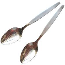 Oneida Frost Fire 2 Demitasse Spoons Vintage Stainless Steel ...