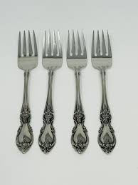 Oneida LOUISIANA Salad Forks Set Of 4 Stainless | eBay