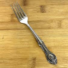 Marseilles Flatware ONE Salad Fork Floral Stainless Steel ...