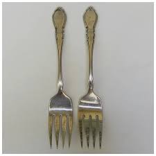 Pair of 1881 Rogers Oneida Ltd. Alouette Silver Plate Salad ...