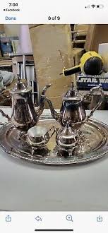 Oneida 5-Piece Vintage Silver Plated Tea & Coffee Set With ...