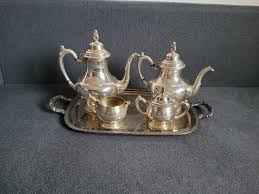 Vintage Silver-plated Tea Set Oneida Silver Company 5 Items ...