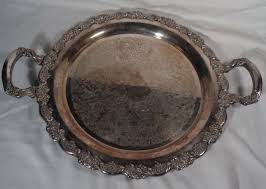 vintage SILVERPLATED metal 15” BUTLER TRAY by ONEIDA silver ...