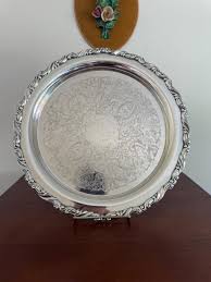 Jostens Heirloom Silverplate Round 12 Inch Serving Tray Platter - Etsy Australia
