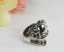 Sterling Spoon Ring, Vintage Lady Claire Silverware Ring, Sterling Silverware Jewelry,floral Sterling Ring,1914 Sterling Spoon Ring(mcfs133) - Etsy