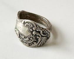 Vintage Spoon Silver Ring / Size 8 (adjustable) - Etsy