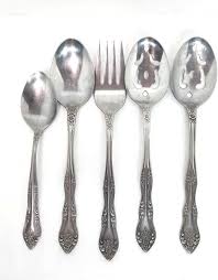 Roger's Korea stainless 5 piece Serving spoons and fork set ...