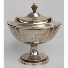 Lot - American Coin Silver Covered Sugar Bowl Circa 1815