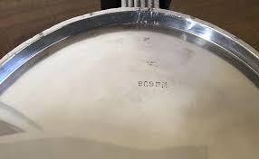 1920s Art Deco Silver Plate Galleried Oval Tray or ...