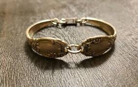 SILVER PLATED WM A ROGERS ONEIDA LTD SPOON HANDLE CUFF ...