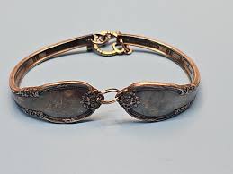 WILLIAM A ROGERS Remembrance Open 2 Piece CUFF Silver tone ...