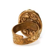 Evil Eye Mother of Pearl Adjustable Copper Ring # 35 - 2 ...