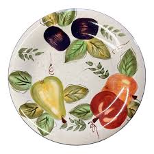 Oneida Vintage Fruit Hand Painted Plate, Dishwasher Safe ...