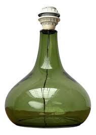 Mid-Century Danish Glass Table Lamp from Holmegaard, 1960s | Chairish