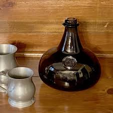 Hand-blown Dark Green Thick Glass Onion Bottle, 76-oz. Early American Style - Etsy