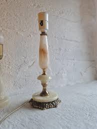 Vintage AGA Greaker Armatur Marble and Brass Table Lamp ...