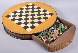 Sold at Auction: Mid 20th Century Painted Cast Metal "Bust" Chess Set